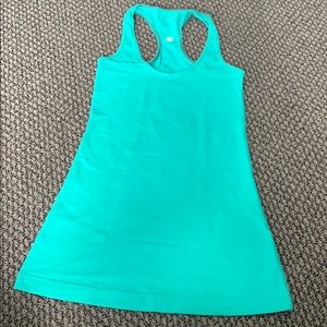 Teal green cool racerback
